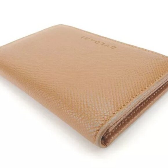 Bvlgari Card Case Logo Brown Woman Authentic Used - Picture 5 of 13